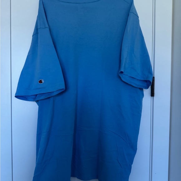 Champion Men's Light Blue Short Sleeve Tee - Picture 3 of 3